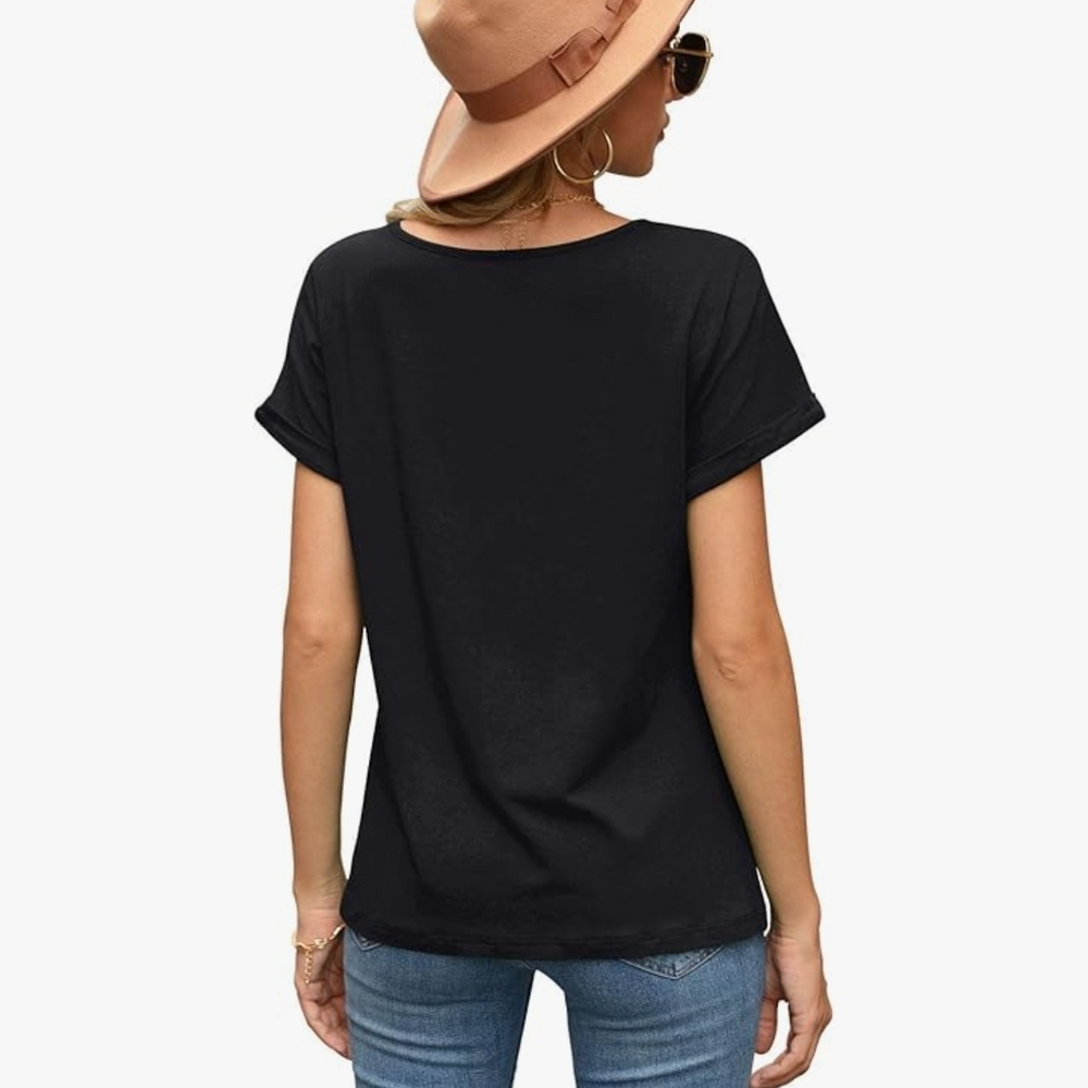 Landroiy Twist Knot Tee Shirt Large